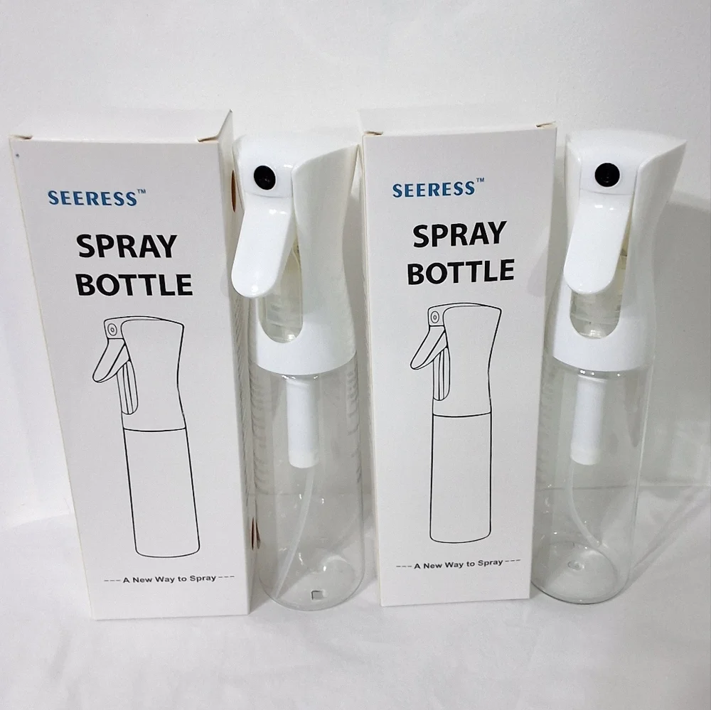 Seeress Continous White Clear Mist Spray Bottle, Bundle of 2, New In Box